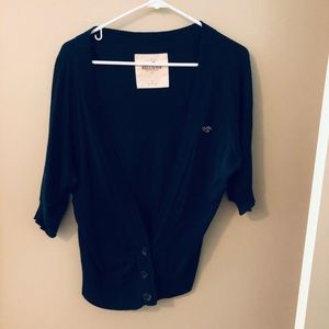 NAVY BLUE HOLLISTER CARDIGAN